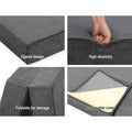 Giselle Foldable Foam Mattress Single Grey Folding Bed Mat