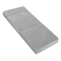 Giselle Foldable Foam Mattress Light Grey Single Bed Mat