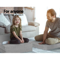 Giselle Foldable Foam Mattress Light Grey Single Bed Mat