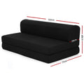 Giselle Foldable Foam Mattress DOUBLE Black Bed Mat