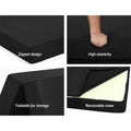 Giselle Foldable Foam Mattress DOUBLE Black Bed Mat