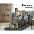 Giselle Foldable Foam Mattress Floor Mat Grey