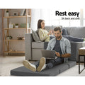 Giselle Foldable Foam Mattress Single Grey