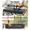 Giselle Foldable Foam Mattress Sofa Bed Chair Grey 80cm