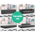 Giselle Foldable Foam Mattress Sofa Bed Chair Grey 80cm