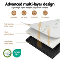 Giselle Folding Mattress 5cm Single Foldable Foam Bamboo Portable Camping Guest Bed Mat