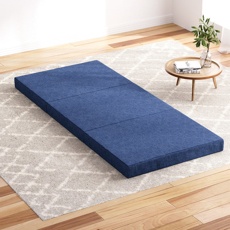 Giselle Foldable Foam Mattress Single Blue