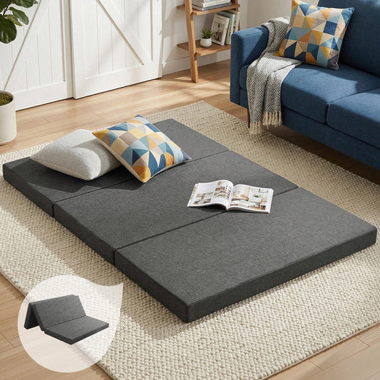 Giselle Foldable Foam Mattress DOUBLE Grey Folding