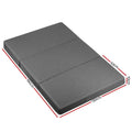 Giselle Foldable Foam Mattress DOUBLE Grey Folding