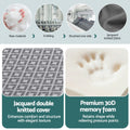 Giselle Foldable Memory Foam Trifold Sofa Bed Mattress Camping Mat