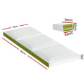 Giselle Foldable Trifold Foam Mattress Green