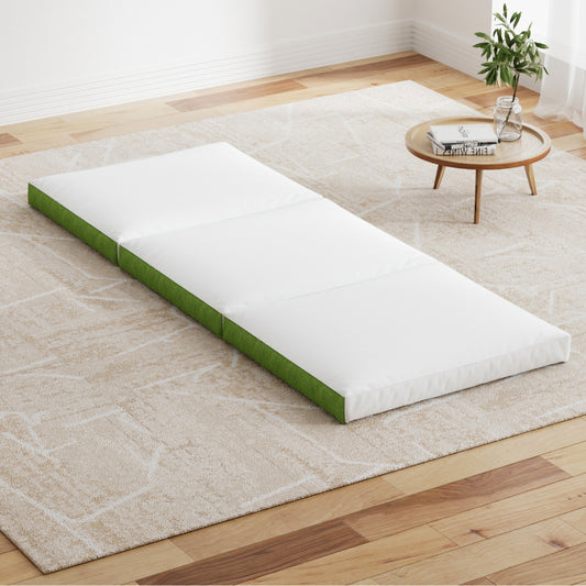 Giselle Foldable Trifold Foam Mattress Green