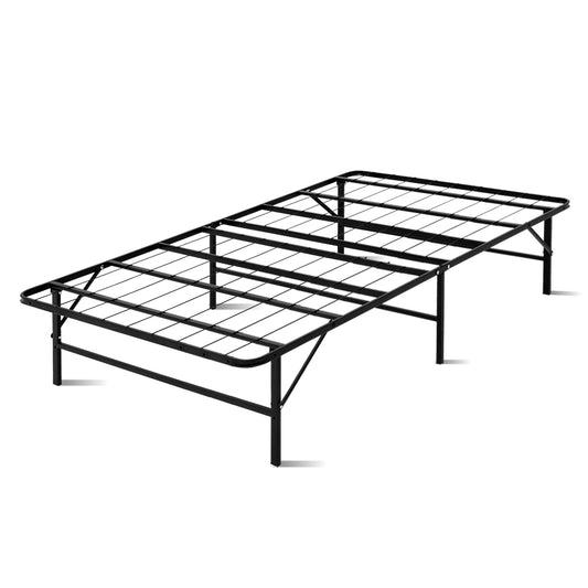Artiss Folding Bed Frame Metal Base KING SINGLE