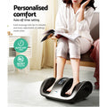 Livemor Shiatsu Foot Massager Electric Roller Kneading Grey