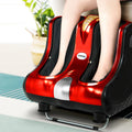 Livemor Shiatsu Foot Massager Electric Roller Kneading Calf Leg Red