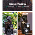 Gardeon Solar Water Feature 3-Tier Fountain 76CM LED Light