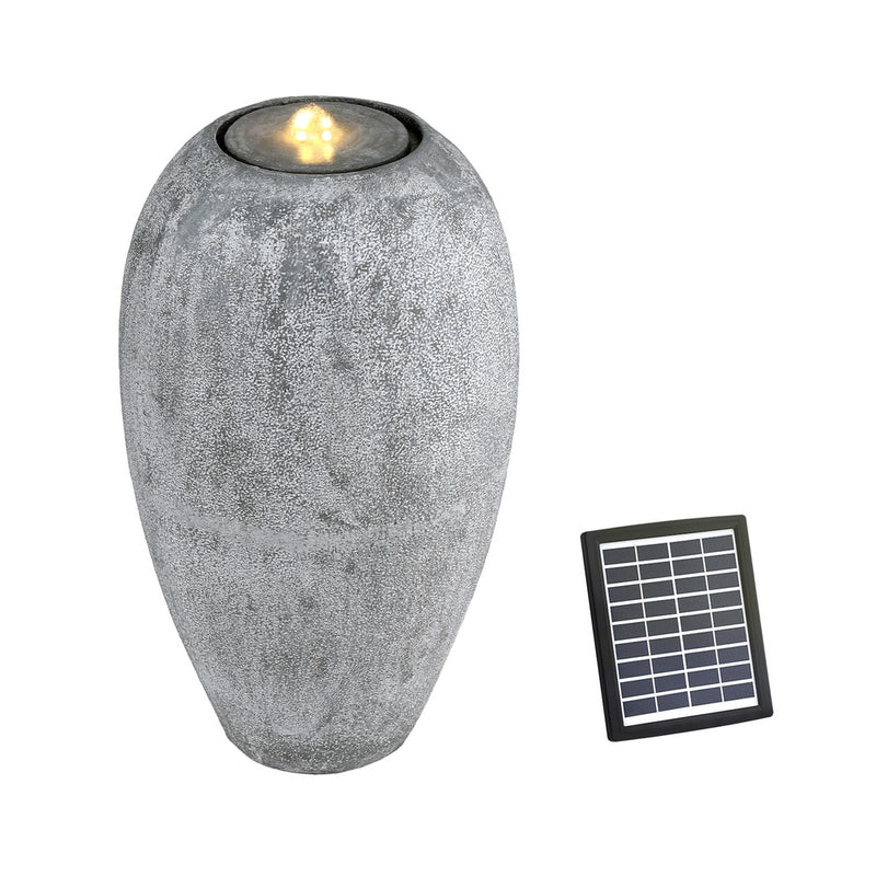 Gardeon Solar Fountain LED Lights Outdoor Water Feature Beige