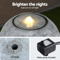 Gardeon Solar Fountain LED Lights Outdoor Water Feature Beige