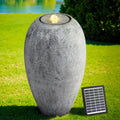 Gardeon Solar Fountain LED Lights Outdoor Water Feature Beige