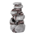 Gardeon Solar Fountain 4-Tier Water Feature Outdoor Indoor Brown