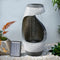 Gardeon Solar Fountain Bird Bath 48CM Grey Water Feature Cascade