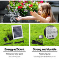 Gardeon Solar Water Feature 3-Tier Cascading Fountain 60CM Blue LED