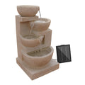 Gardeon Solar Water Feature 4-Tier Cascading Fountain 72CM LED