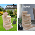 Gardeon Solar Water Feature 4-Tier Cascading Fountain 72CM LED