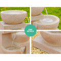 Gardeon Solar Water Feature 4-Tier Cascading Fountain 72CM LED