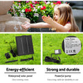 Gardeon Solar Water Feature 4-Tier Cascading Fountain 72CM LED