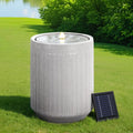 Gardeon Solar Fountain Outdoor LED Lights Beige Water Feature
