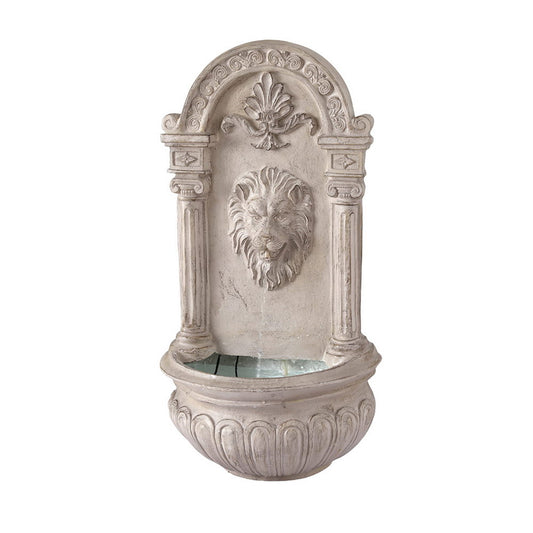 Gardeon Solar Fountain 77CM Wall Mount Garden Water Feature Beige