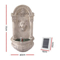 Gardeon Solar Fountain 77CM Wall Mount Garden Water Feature Beige