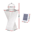 Gardeon Solar Fountain Bird Bath 85CM LED Lights Water Feature Garden