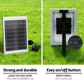 Gardeon Solar Fountain 4-Tier Bowl Grey Outdoor Water Feature