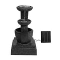 Gardeon Solar Water Feature 3-Tier Mushroom Fountain 70CM LED