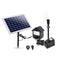 Gardeon Solar Pond Pump Submersible Fountain LED Lights Battery Kit 6.6FT