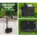 Gardeon Solar Pond Pump Submersible Fountain LED Lights Battery Kit 6.6FT