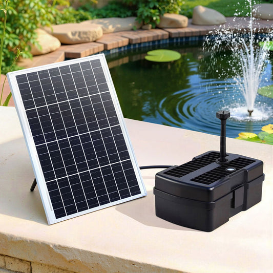 Gardeon Solar Submersible Pond Fountain Pump 1190L/H Filter 6FT