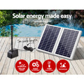 Gardeon Solar Pond Pump Submersible Fountain Kit 2 Panels 7.2FT