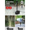 Gardeon Solar Pond Pump Submersible Fountain Kit 2 Panels 7.2FT