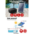 Gardeon Solar Pond Pump Fountain Filter 6.6FT Submersible Outdoor