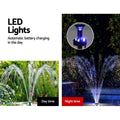 Gardeon Solar Pond Pump Submersible Fountain Battery LED 4.4FT