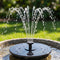 Gardeon Solar Fountain Pump Bird Bath Water Feature 17cm 165L/h Flow Black