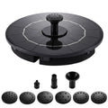 Gardeon Solar Fountain Pump Bird Bath Water Feature 17cm 165L/h Flow Black