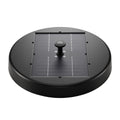Gardeon Solar Fountain Pumps Bird Bath Battery Backup LED Remote Black 27cm