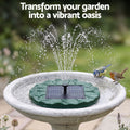 Gardeon Solar Fountain Pumps Bird Bath Floating Lotus Desig Water Feature 31cm