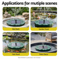 Gardeon Solar Fountain Pumps Bird Bath Floating Lotus Desig Water Feature 31cm