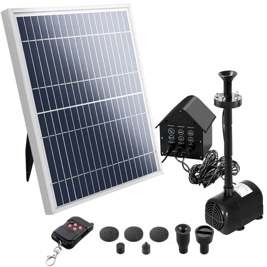 Gardeon Solar Pond Pump Battery Kit LED Lights 8.8FT