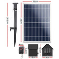 Gardeon Solar Pond Pump Battery Kit LED Lights 8.8FT